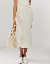 Thumbnail for your product : ASOS Design DESIGN co-ord textured knit midi skirt
