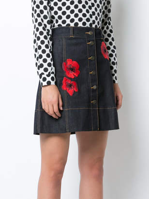 Kate Spade floral embroidered skirt