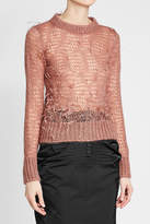 Thumbnail for your product : N°21 N21 Knit Pullover with Ostrich Feathers