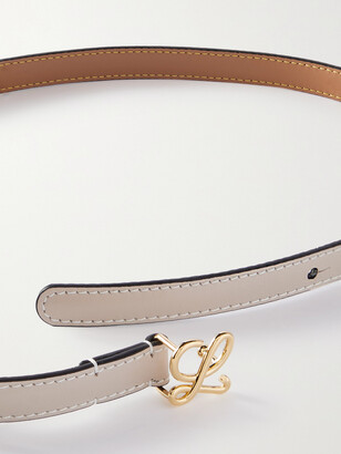 Loewe Textured-leather Belt - Neutrals - ShopStyle
