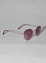 Thumbnail for your product : Topman JEEPERS PEEPERS Gold Round Sunglasses*