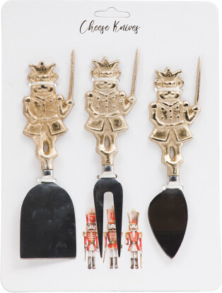 TJMAXX 3Pk Nutcracker Mouse Cheese Knives