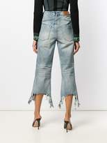 Thumbnail for your product : One Teaspoon distressed hem cropped jeans