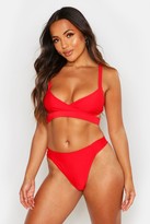 Thumbnail for your product : boohoo Petite Mix & Match Cut Out Bikini Top