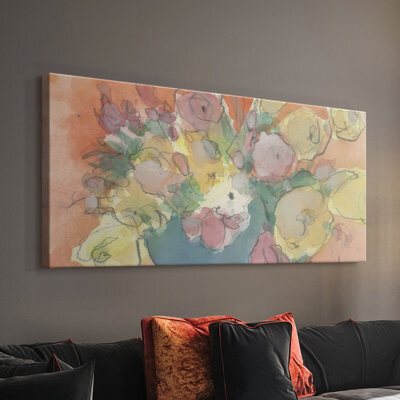 Ivy Bronx The Embrace Bouquet I- Gallery Wrapped Canvas -Ready to Hang