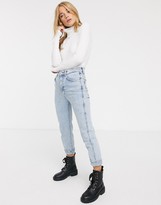 Thumbnail for your product : New Look long sleeve turtle neck ribbed body in cream