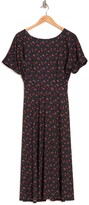 Thumbnail for your product : Alexia Admor Lana Draped Bodice Floral Midi Dress