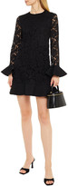 Thumbnail for your product : Valentino Fluted Corded Lace Mini Dress