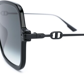 Christian Dior Square-Frame Oversized Sunglasses