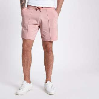 River Island Mens Concept Pink slim fit jogger shorts