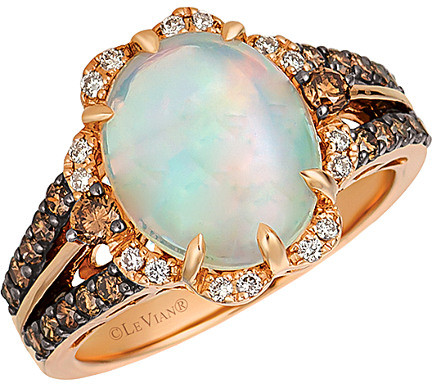 LeVian 14K Rose Gold 2.82 Ct. Tw. Diamond & Opal Ring