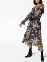 Thumbnail for your product : Zimmermann Midnight Wisteria floral print midi dress