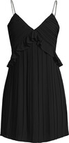 Thumbnail for your product : MICHAEL Michael Kors Glitter-Strap Pleated Mini Dress