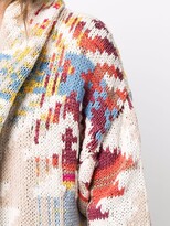 Thumbnail for your product : Laneus Patterned Tie-Fastening Cardigan