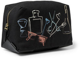 Thumbnail for your product : Paul Smith Leather-Trimmed Printed Canvas Washbag