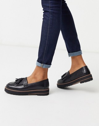 asos movement leather loafers