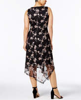 Thumbnail for your product : Alfani Plus Size Embroidered Asymmetrical Dress, Created for Macy's