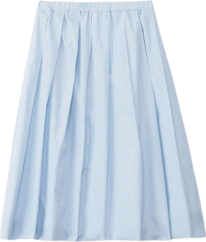 Fabiana Filippi Pleated Striped Skirt