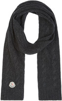 Thumbnail for your product : Moncler Grey Cable Knit Scarf