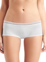 Thumbnail for your product : Gap Lace-trim modal girl shorts