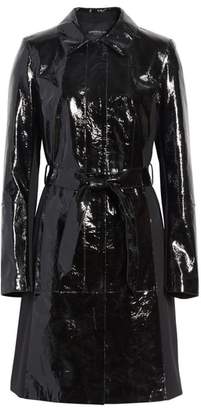 Lafayette 148 New York Paola Tech Combo Patent Leather Trench Coat