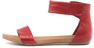Django & Juliette New Juzz Red Womens Shoes Casual Sandals Sandals Flat