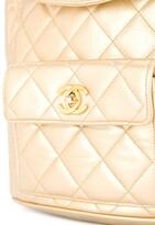 Thumbnail for your product : Chanel Pre Owned 1991-1994 quilted CC chain backpack