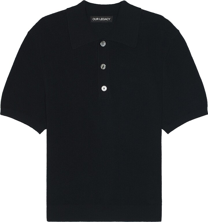 Our Legacy Traditional Polo in Black - ShopStyle