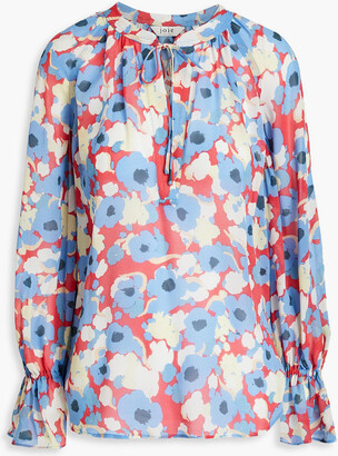 Joie Cecarina floral-print georgette blouse