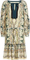 Etro Printed Mini Dress with Cotton and Silk