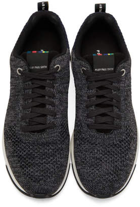 Paul Smith Black and Blue Rapid Sneakers
