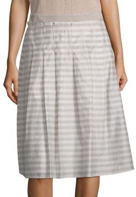 Peserico A-Line Stripe Skirt