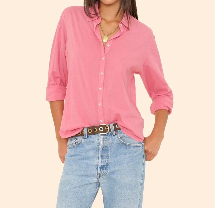 XiRENA Beau Button Down Long Sleeve Shirt In Tea Rose