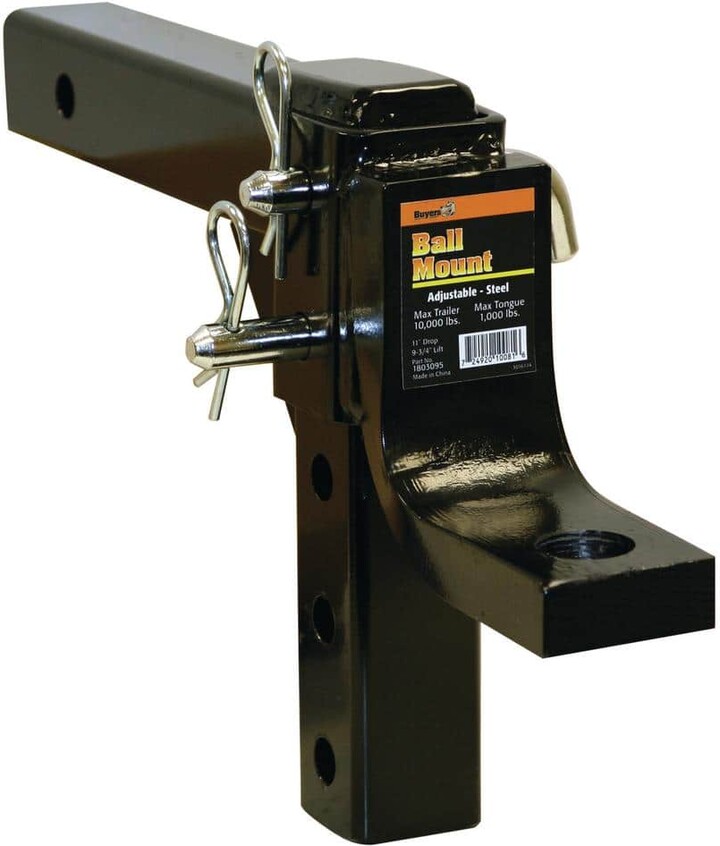 Buyers Products 4-Position 2 in. Solid Shank Adjustable Ball Mount
