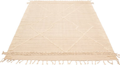 Dakota Fields Hand-knotted Tangier Cream Wool Rug 8'2\