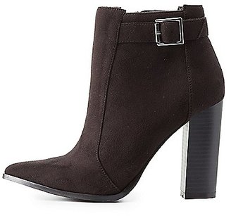 Charlotte Russe Pointed Toe Ankle Booties