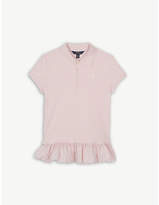 Thumbnail for your product : Ralph Lauren Eyelet hem cotton polo shirt 7-14 years