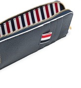 Thumbnail for your product : Thom Browne 4-Bar Emboss Half Zip-Around Wallet