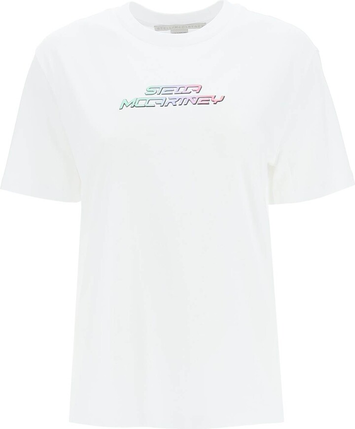 Ride Jep beviser Stella McCartney high frequency gel logo t-shirt - ShopStyle