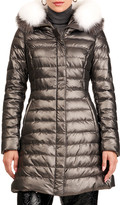 Thumbnail for your product : Gorski Apres-Ski Zip-Front Quilted Puffer Jacket W/ Detachable Fox Fur Hood Trim