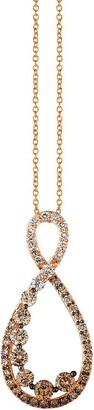 LeVian 14K Strawberry Gold® & Chocolate Ombré Diamond® Pendant Necklace