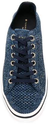 Tommy Hilfiger melange knitted low top sneakers