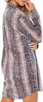 Thumbnail for your product : Missguided Snakeskin-Print Shirt Dress