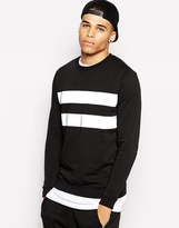 Thumbnail for your product : ASOS Sweatshirt With Reflective Stripes