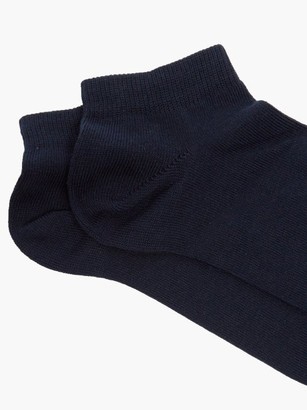 Falke Family Stretch-cotton Ankle Socks - Navy