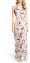 Thumbnail for your product : Jenny Yoo Claire Floral Embroidered Gown