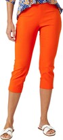 Thumbnail for your product : Roman Originals Cropped Trousers for Women UK Ladies Capri Leggings Summer Pants Short Crop Stretch 3/4 Length Three Quarter Pedal Pusher Clothes Elasticated Bengaline Cut Off - Royal Blue - Size 14