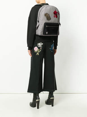 Alexander McQueen embroidered backpack