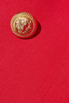 Thumbnail for your product : Balmain Double-breasted Wool Blazer - Red