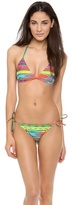 Thumbnail for your product : Nanette Lepore Stripe Triangle Bikini Top